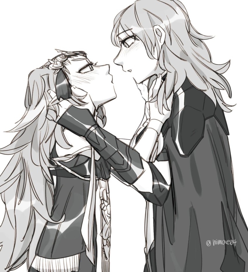 female byleth and sothis (fire emblem and 1 more) drawn by nimae04