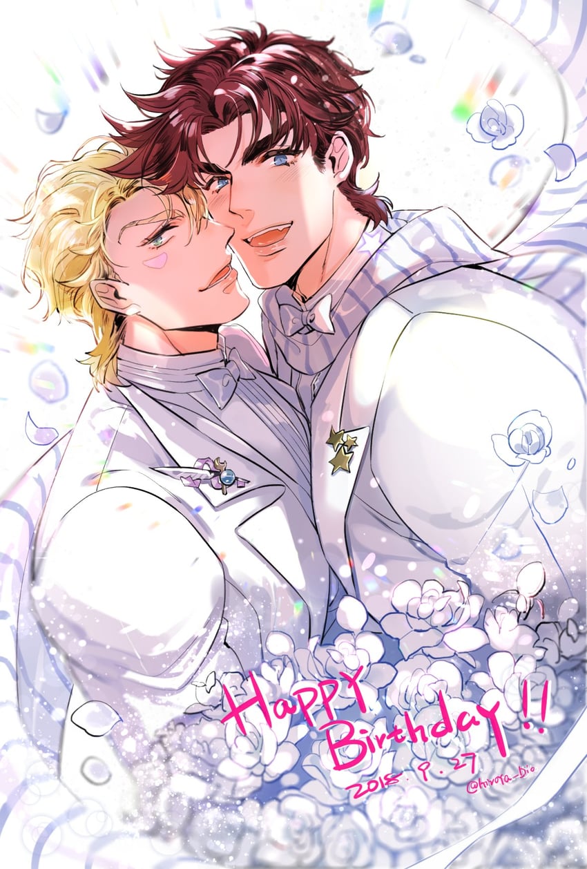 joseph joestar and caesar anthonio zeppeli (jojo no kimyou na bouken and 1 more) drawn by hatoyama_itsuru