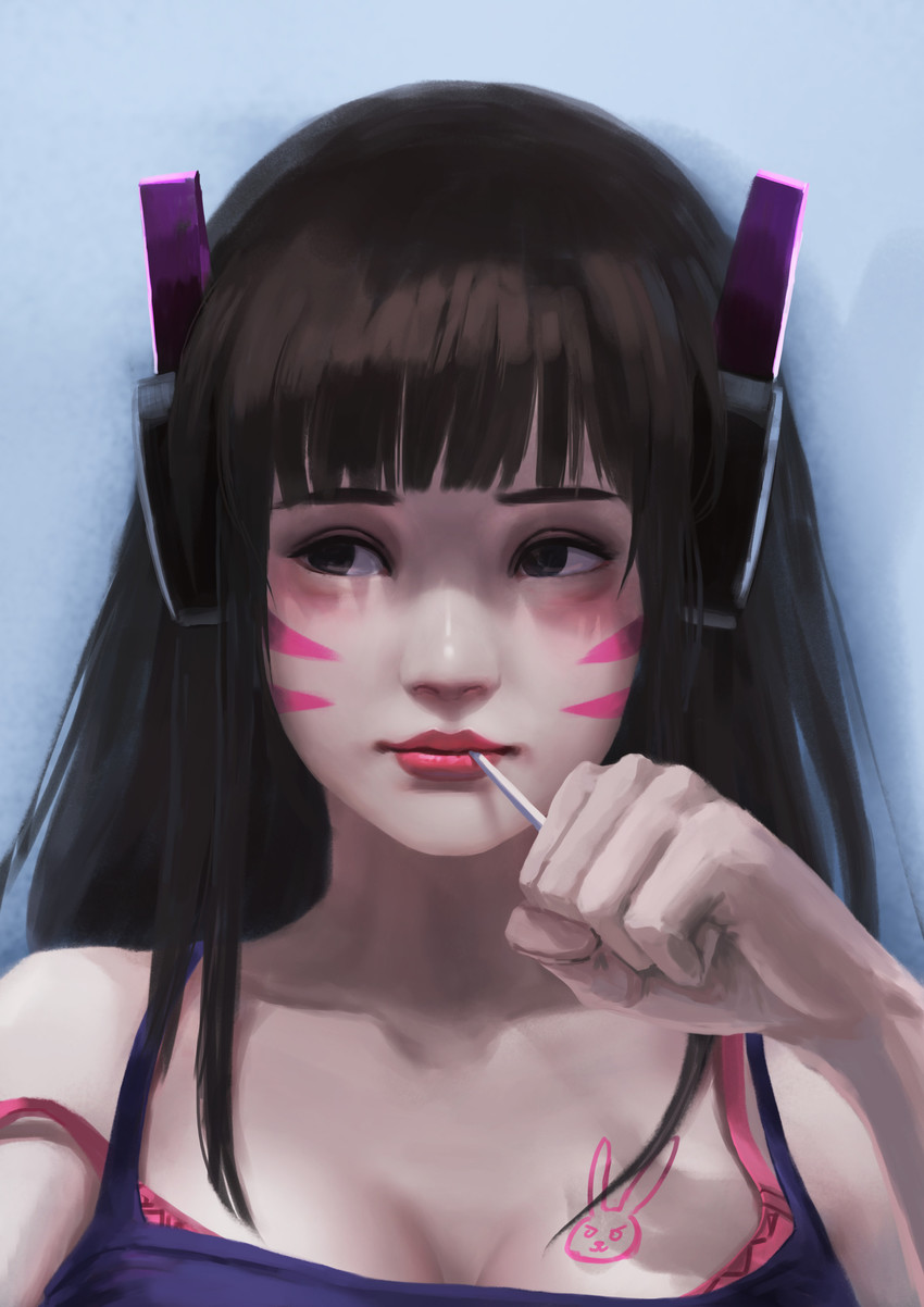 d.va (overwatch and 1 more) drawn by allen_hsieh