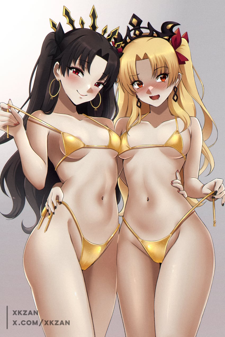 ereshkigal and ishtar (fate and 1 more) drawn by xkzan