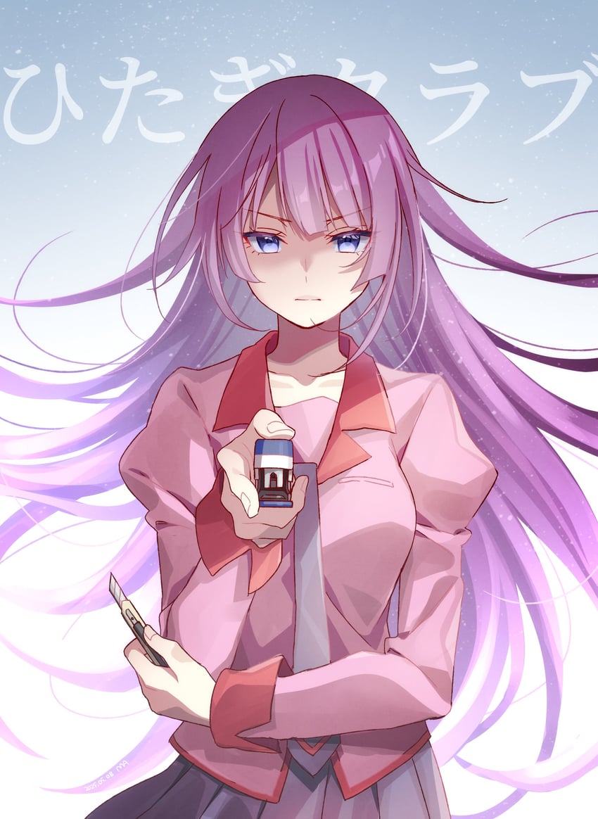 senjougahara hitagi (monogatari and 1 more) drawn by manimani_(mani_ma)