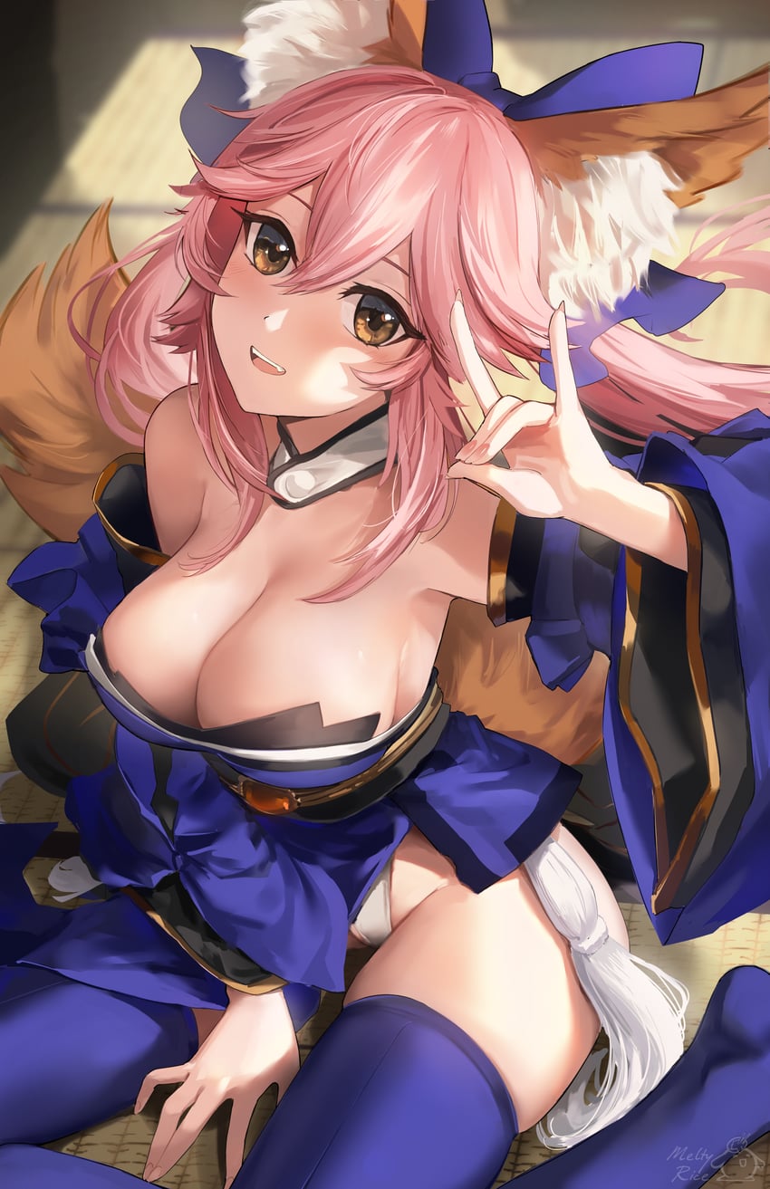 tamamo and tamamo no mae (fate and 2 more) drawn by meltyrice
