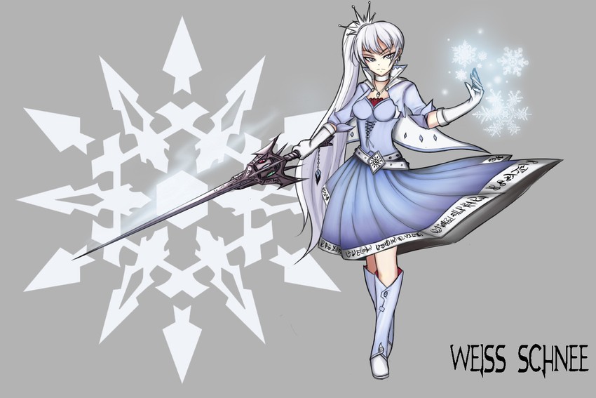 weiss schnee (rwby) drawn by kurokamirin
