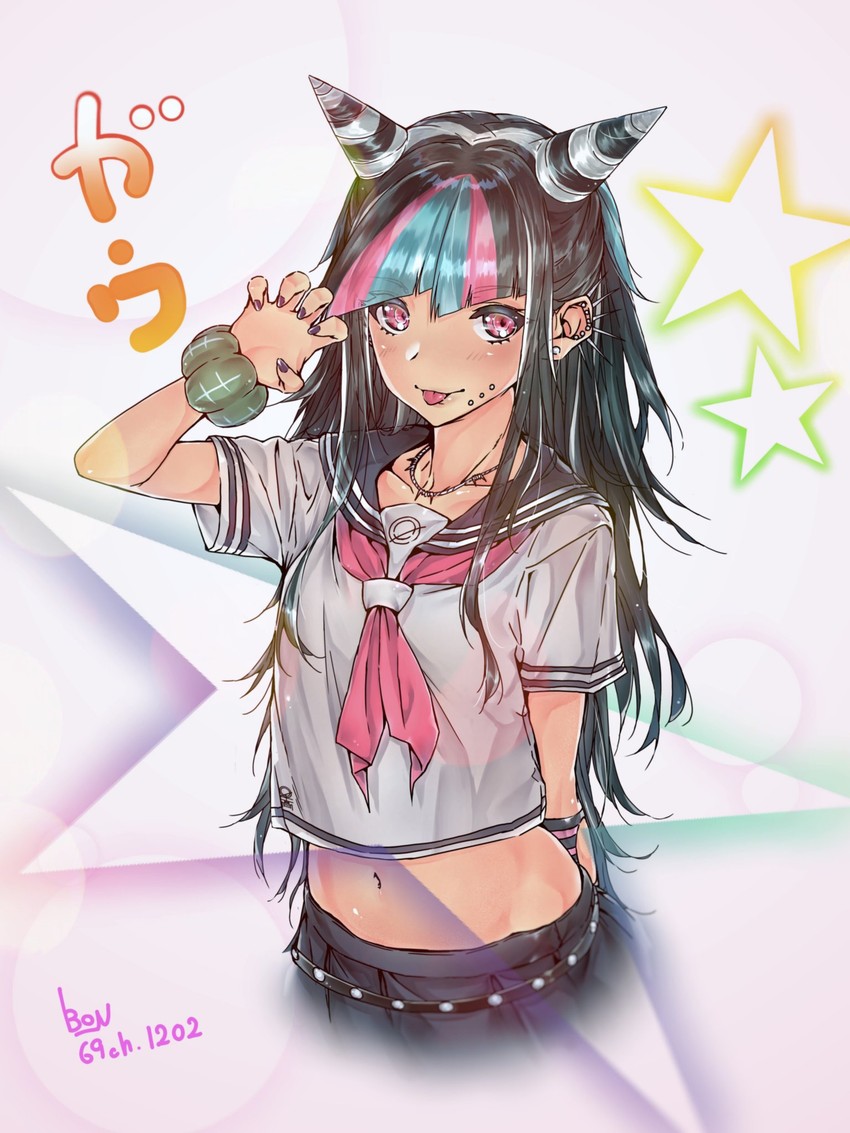 mioda ibuki (danganronpa and 1 more) drawn by mioda_69ch