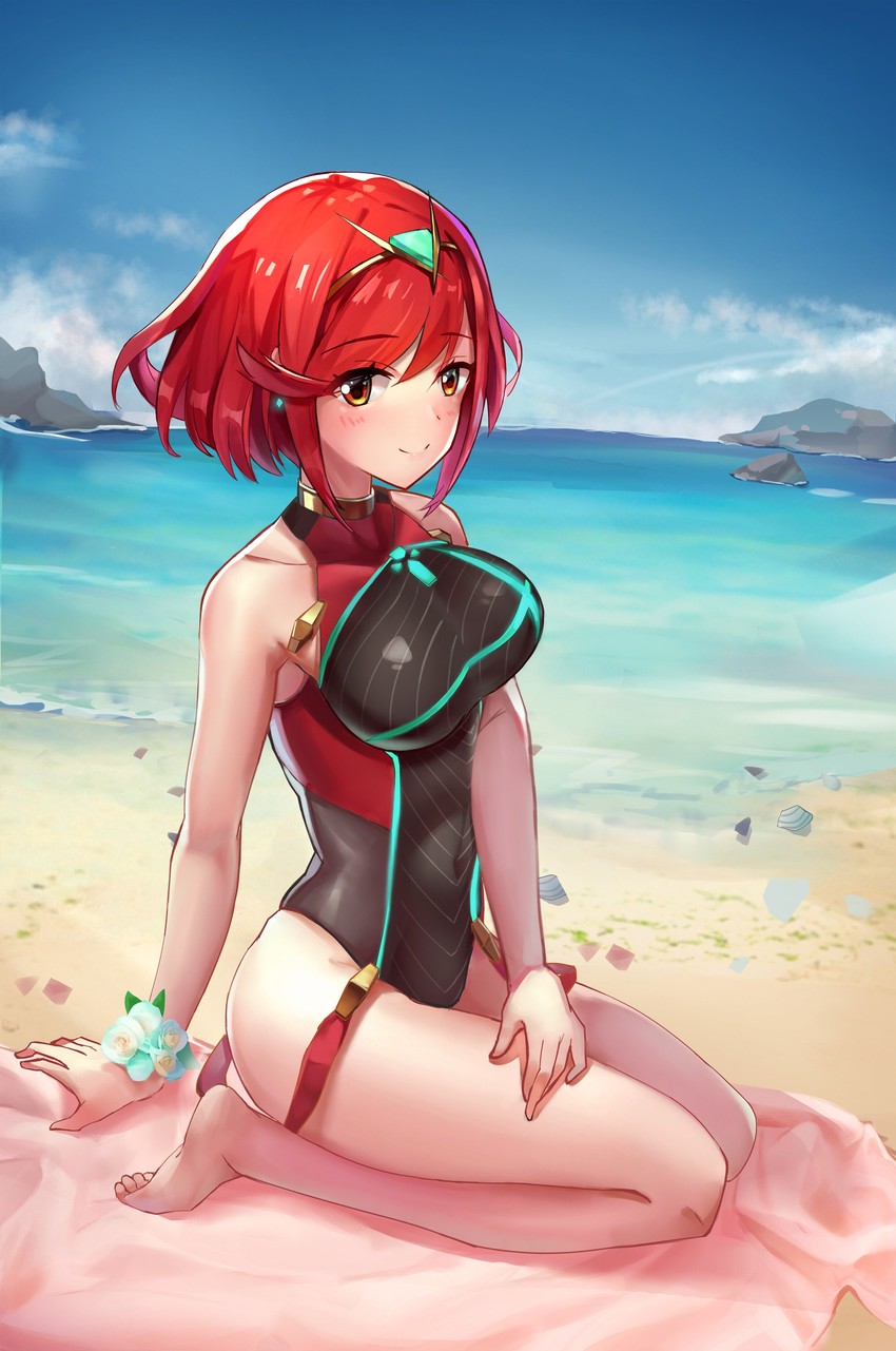 pyra (xenoblade chronicles and 1 more) drawn by kiiro_kimi
