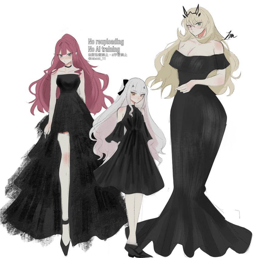 baobhan sith, melusine, and barghest (fate and 1 more) drawn by ichimichi_111