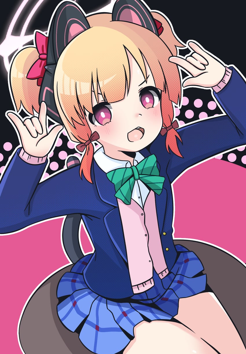 yazawa nico, momoi, and tokui sora (blue archive and 2 more) drawn by ahoge-tan