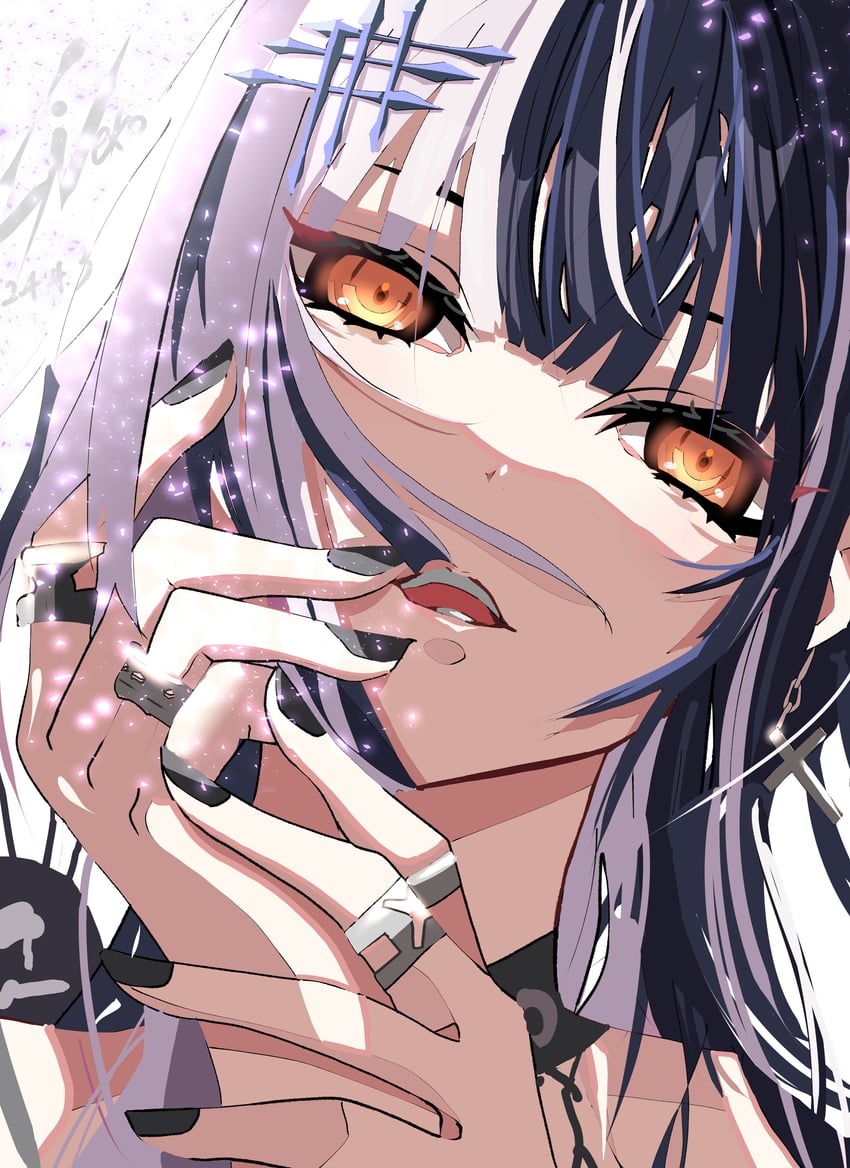 shiori novella (hololive and 1 more) drawn by theginneko