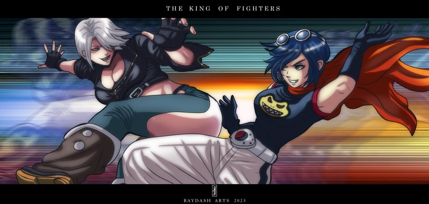 angel and may lee (the king of fighters) drawn by raydash30