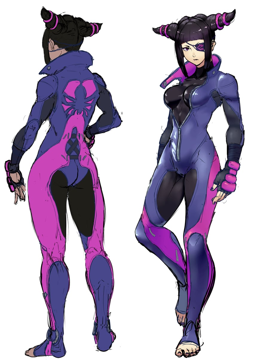 han juri (street fighter and 1 more) drawn by urewe_fubu