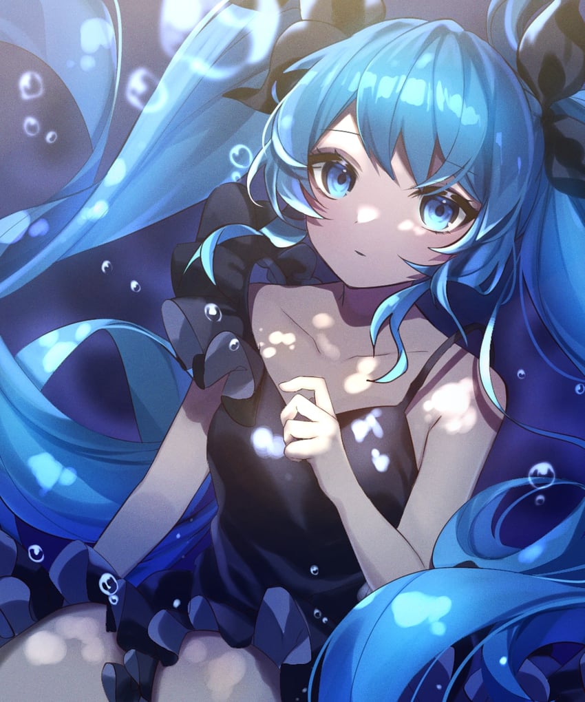 hatsune miku (vocaloid and 1 more) drawn by soramame_pikuto