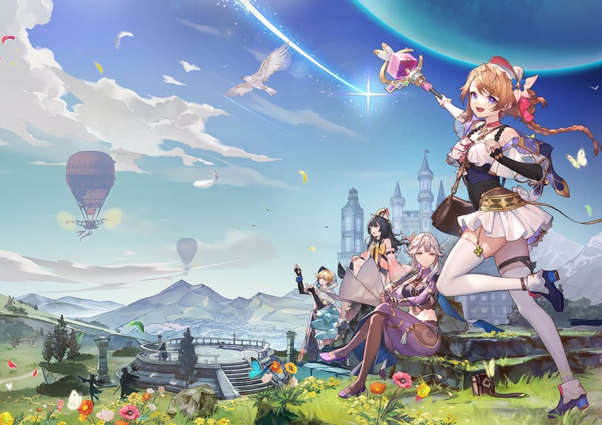 resna sternenlicht, izana kokoschka, roman kalman, and saskia (atelier and 1 more) drawn by umiu_geso