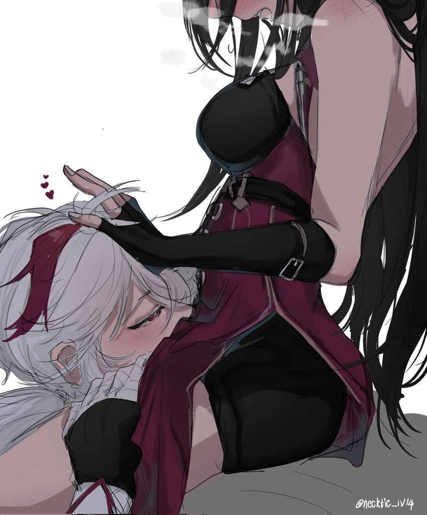 kaedehara kazuha and beidou (genshin impact) drawn by necktie_iv14