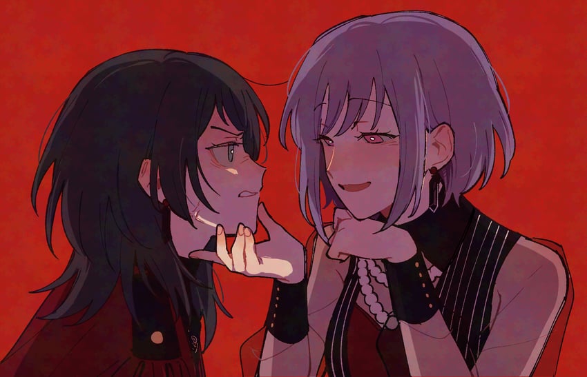 yahata umiri, yuutenji nyamu, timoris, and amoris (bang dream! and 1 more) drawn by yogurt_pt