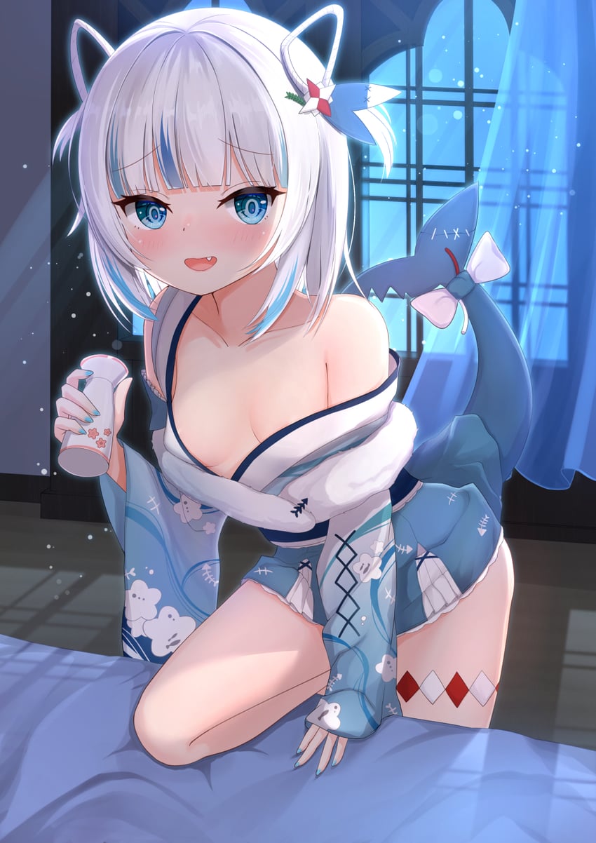 gawr gura (hololive and 1 more) drawn by nc731
