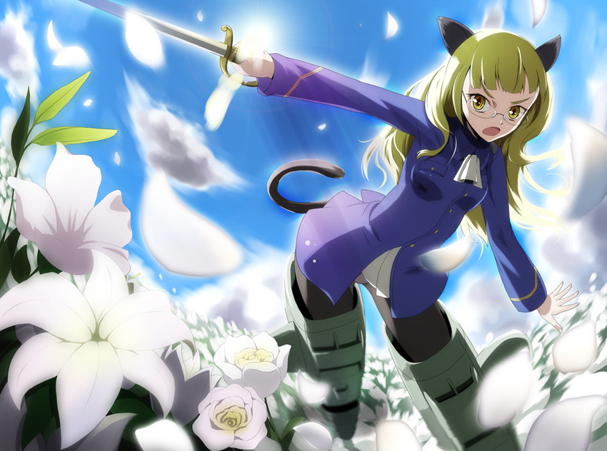 perrine h. clostermann (world witches series and 1 more) drawn by hachisuzume_shijimi
