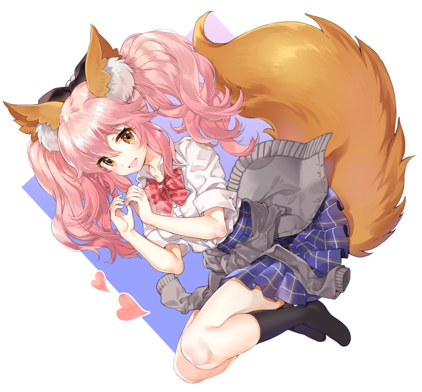tamamo and tamamo jk (fate and 2 more) drawn by shiosoda