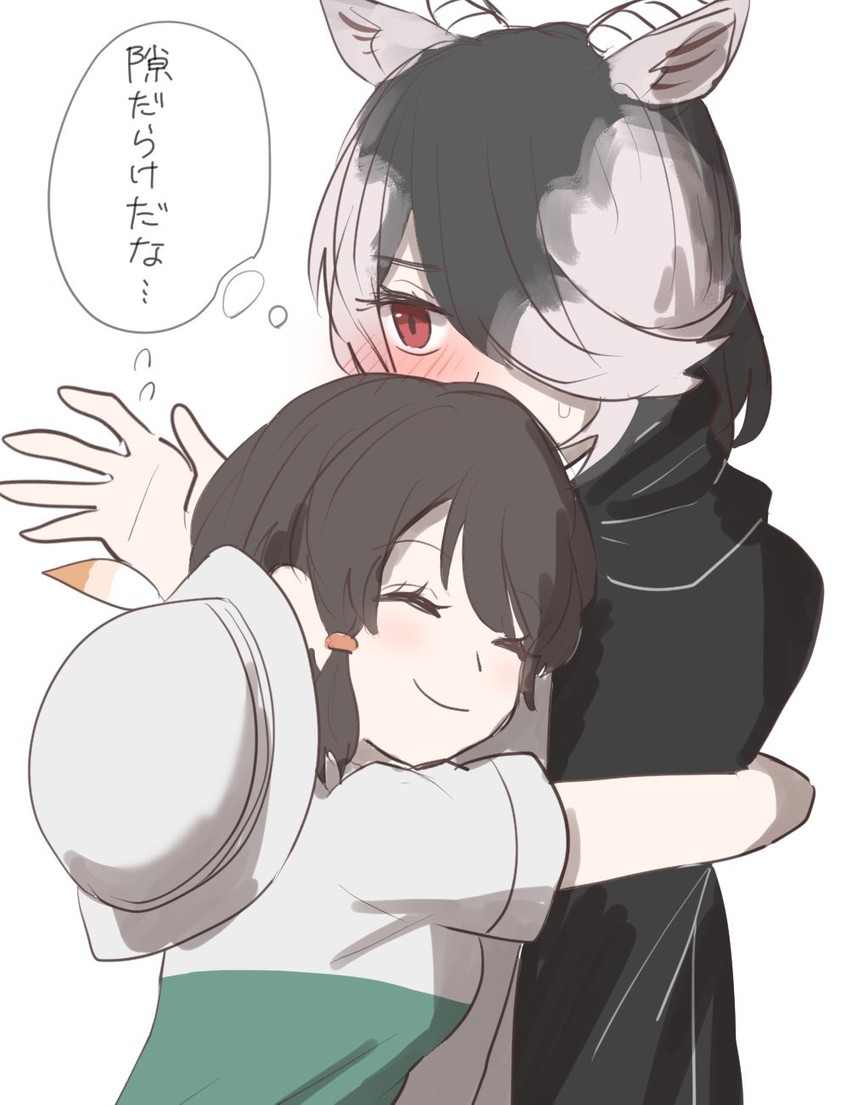captain and blackbuck (kemono friends and 1 more) drawn by chicha_(chi_cha_rigbo)