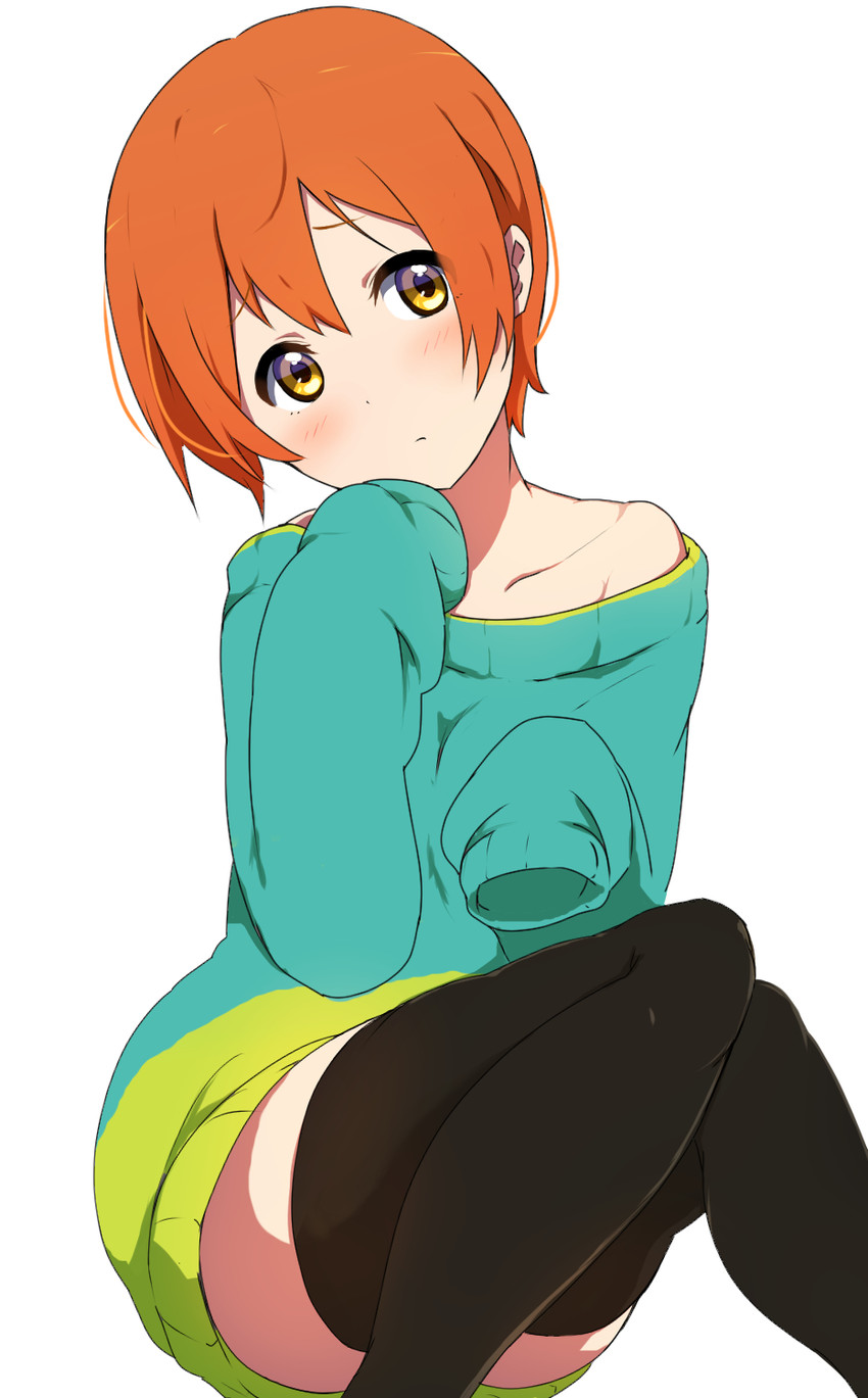 hoshizora rin (love live! and 1 more) drawn by icehotmilktea