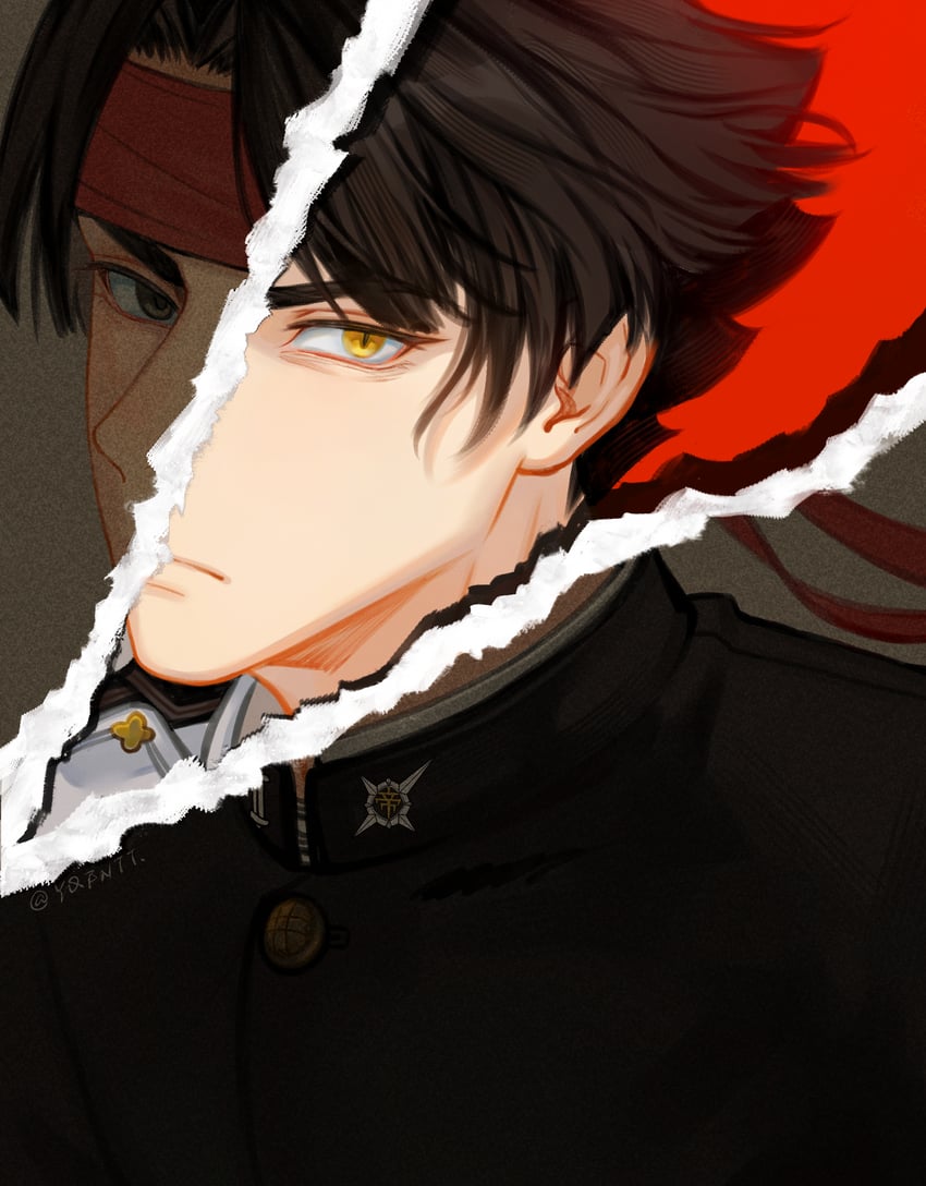 kazuma asogi (ace attorney and 1 more) drawn by kaze_(yznyttdgs)