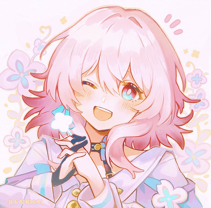 march 7th (honkai and 1 more) drawn by renkkai
