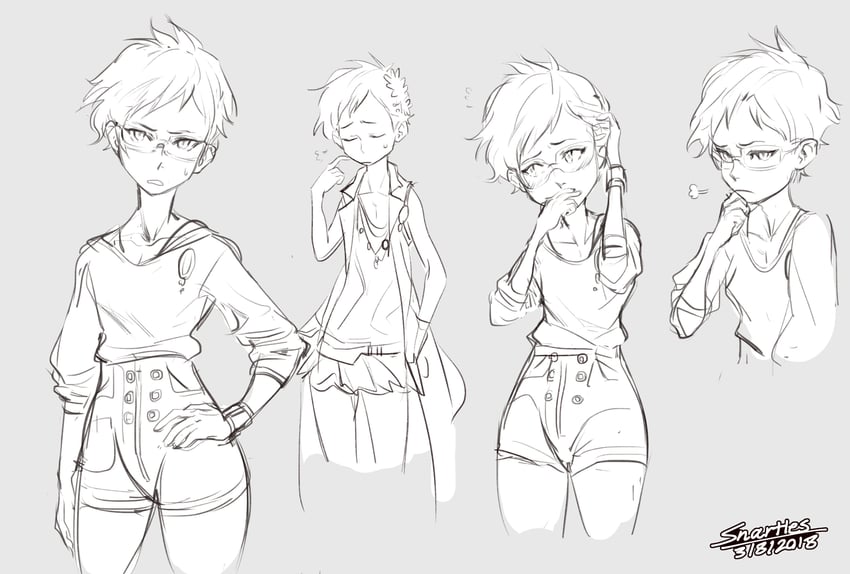 phi (kyokugen dasshutsu and 2 more) drawn by snartles