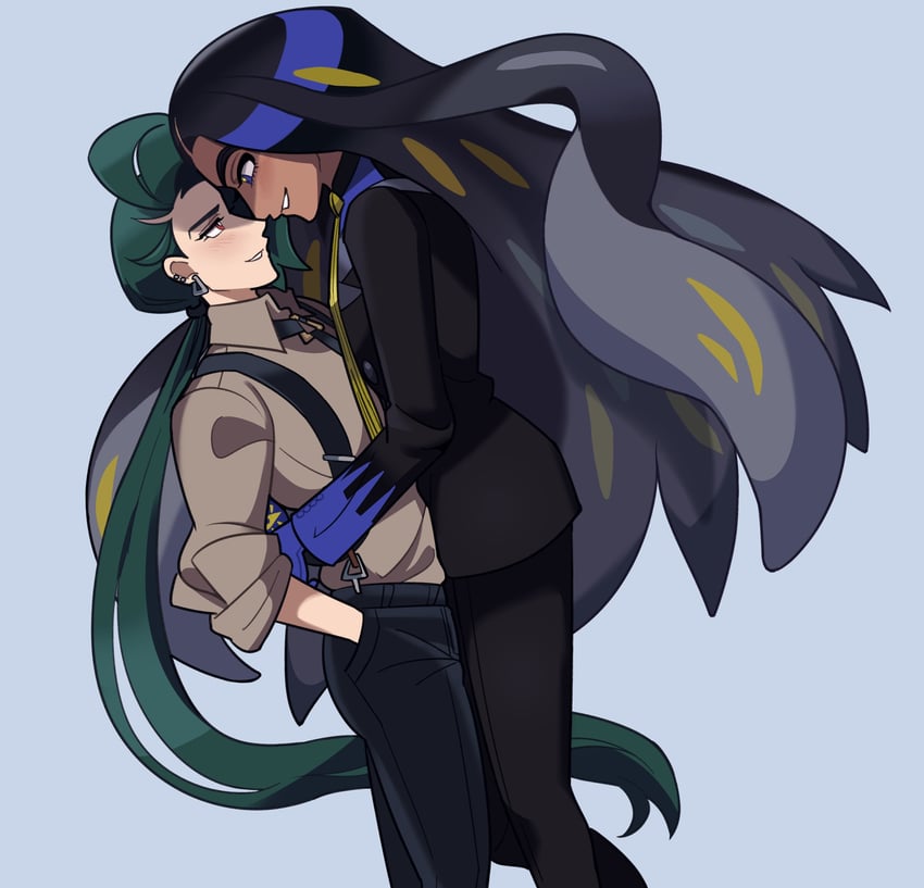 rika and geeta (pokemon and 1 more) drawn by loveycloud