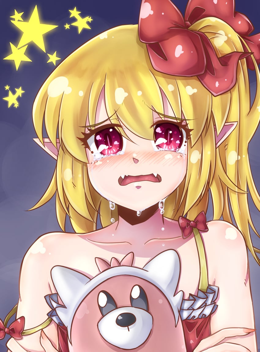 flandre scarlet and bewear (touhou and 1 more) drawn by norori