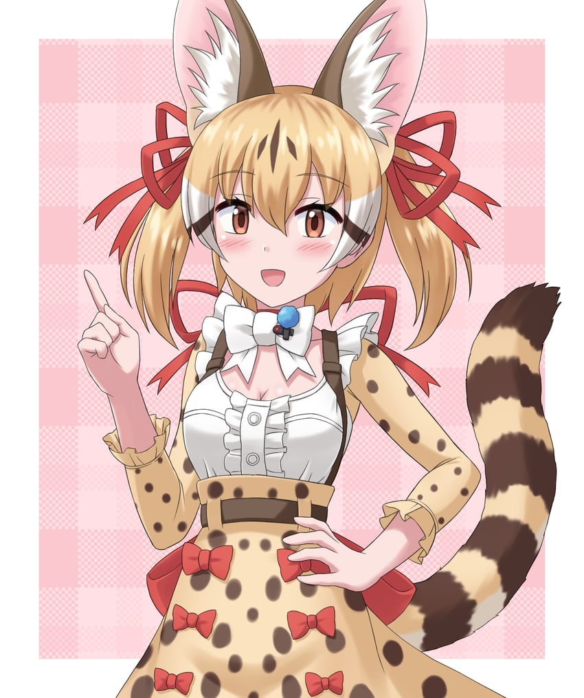 large-spotted genet (kemono friends and 1 more) drawn by touki_ag