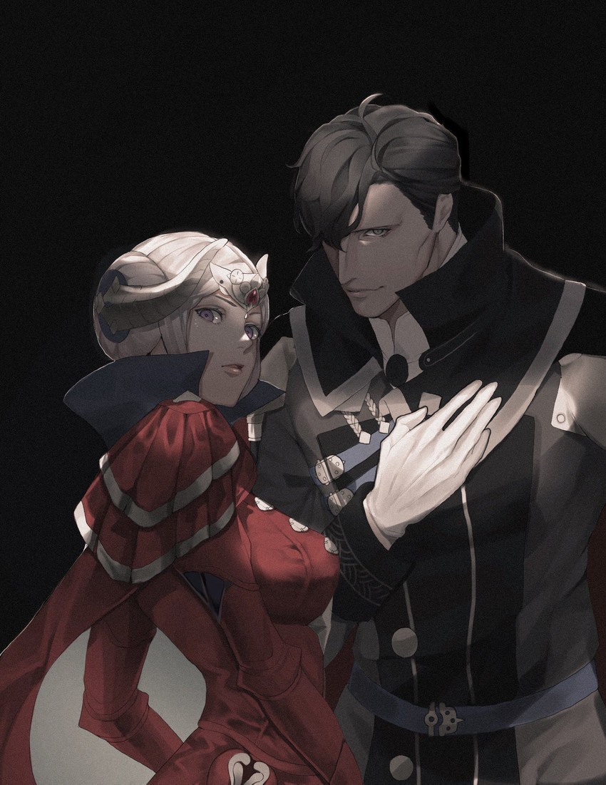 edelgard von hresvelg and hubert von vestra (fire emblem and 1 more) drawn by watayumi_leo