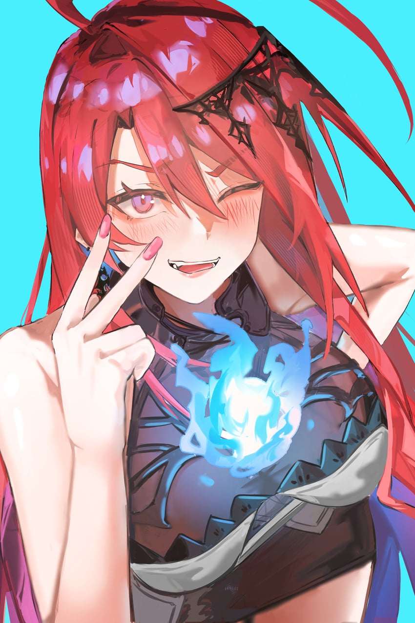 elizabeth rose bloodflame (hololive and 1 more) drawn by reiji001