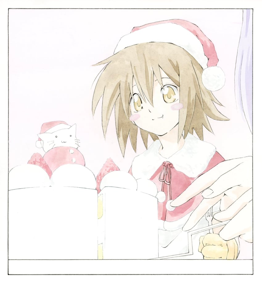 kusakabe misao and nyamou (lucky star) drawn by iro_59
