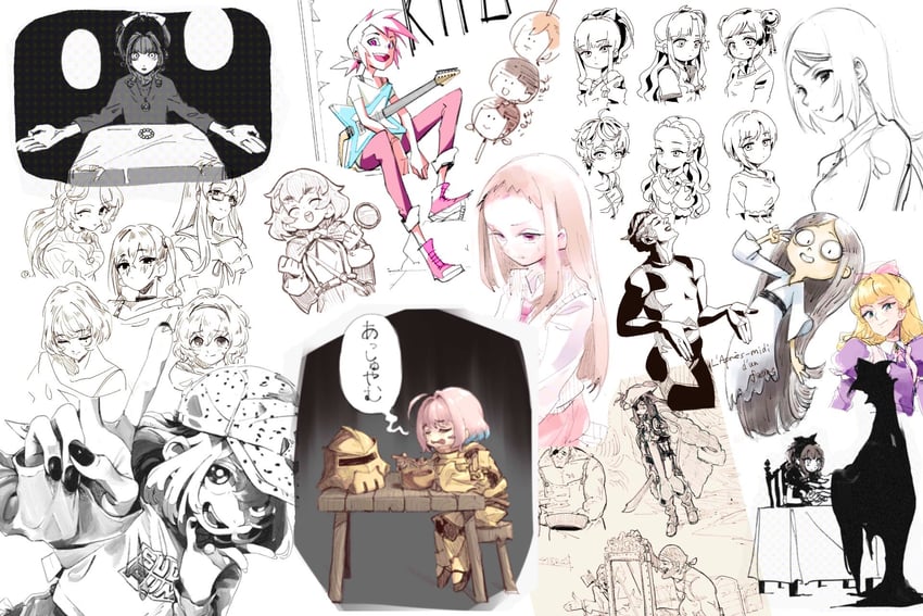 yumemi riamu, takagaki kaede, sunazuka akira, asari nanami, seki hiromi, and 8 more (idolmaster and 3 more) drawn by imay3927