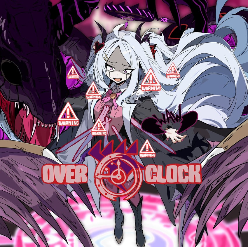 hina and queen of hatred (blue archive and 3 more) drawn by 218_(niiya)