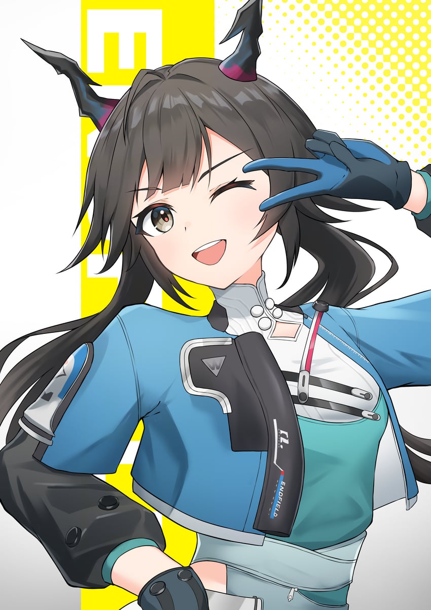 chen qianyu (arknights and 1 more) drawn by k@bu