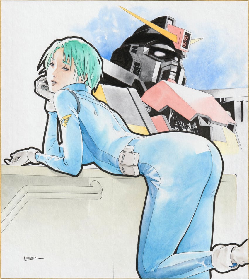 four murasame and psycho gundam (gundam and 1 more) drawn by ikeda_kazuhiro