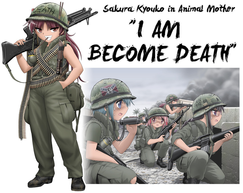akemi homura, kaname madoka, miki sayaka, sakura kyoko, kaname junko, and 1 more (mahou shoujo madoka magica and 1 more) drawn by shingyouji_tatsuya