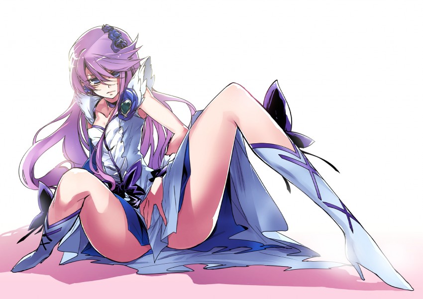 tsukikage yuri and cure moonlight (precure and 1 more) drawn by ishida_akira