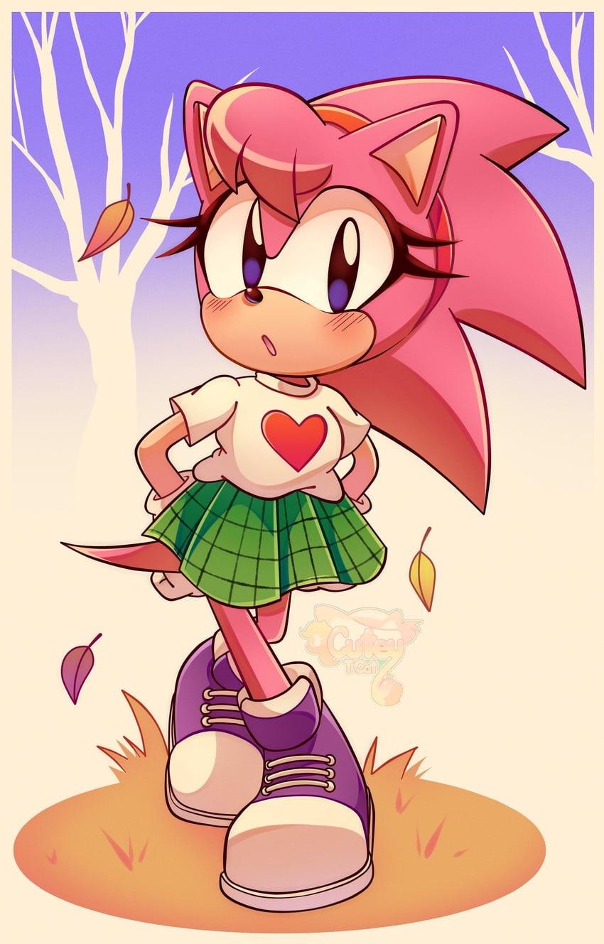 amy rose (sonic and 2 more) drawn by cuteytcat