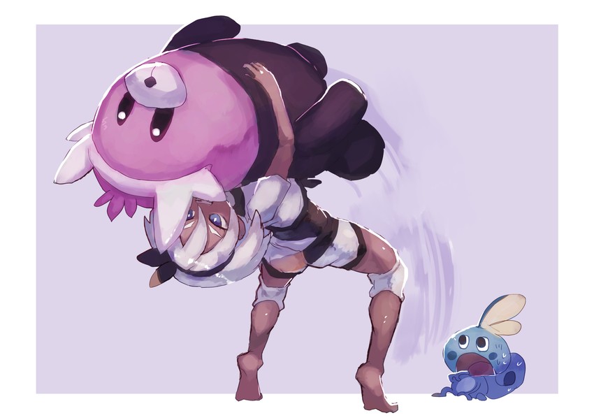 bea, sobble, and bewear (pokemon and 1 more) drawn by shiburingaru