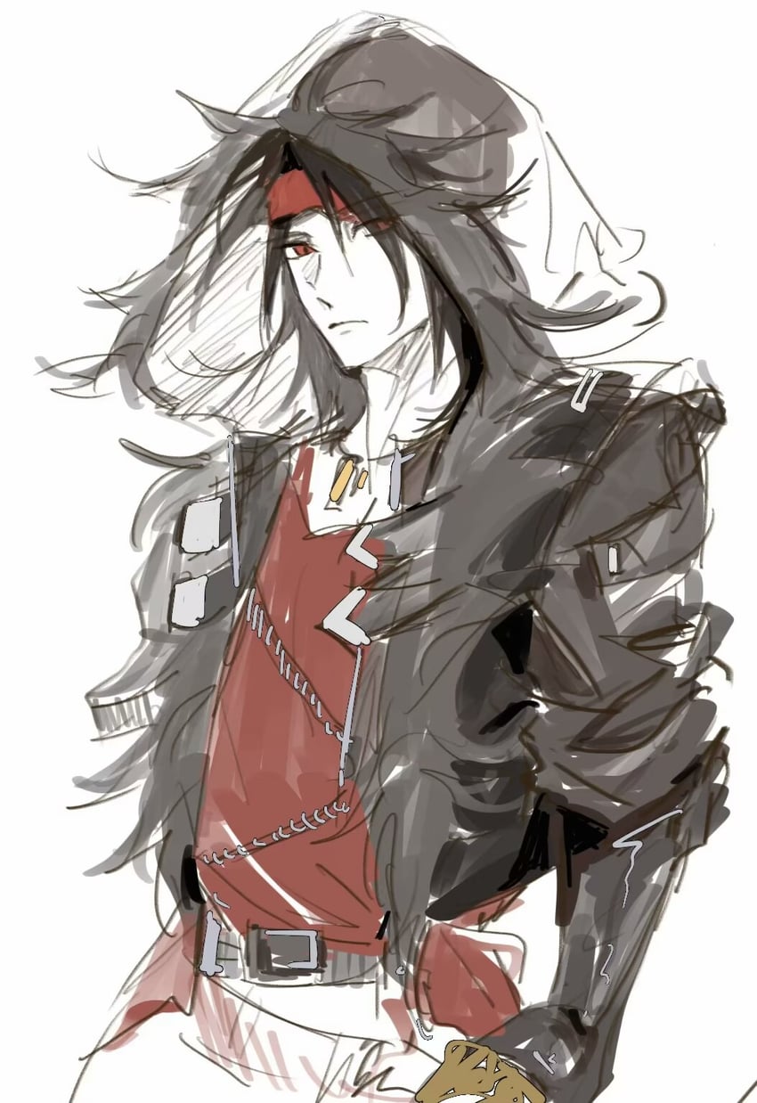vincent valentine (final fantasy and 2 more) drawn by ryou_53k17