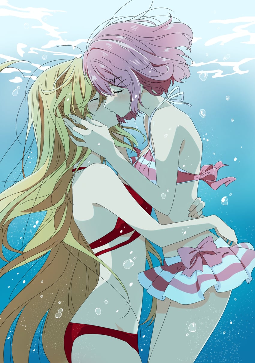amaori renako and ouzuka mai (watashi ga koibito ni nareru wake naijan murimuri!) drawn by seizayukio
