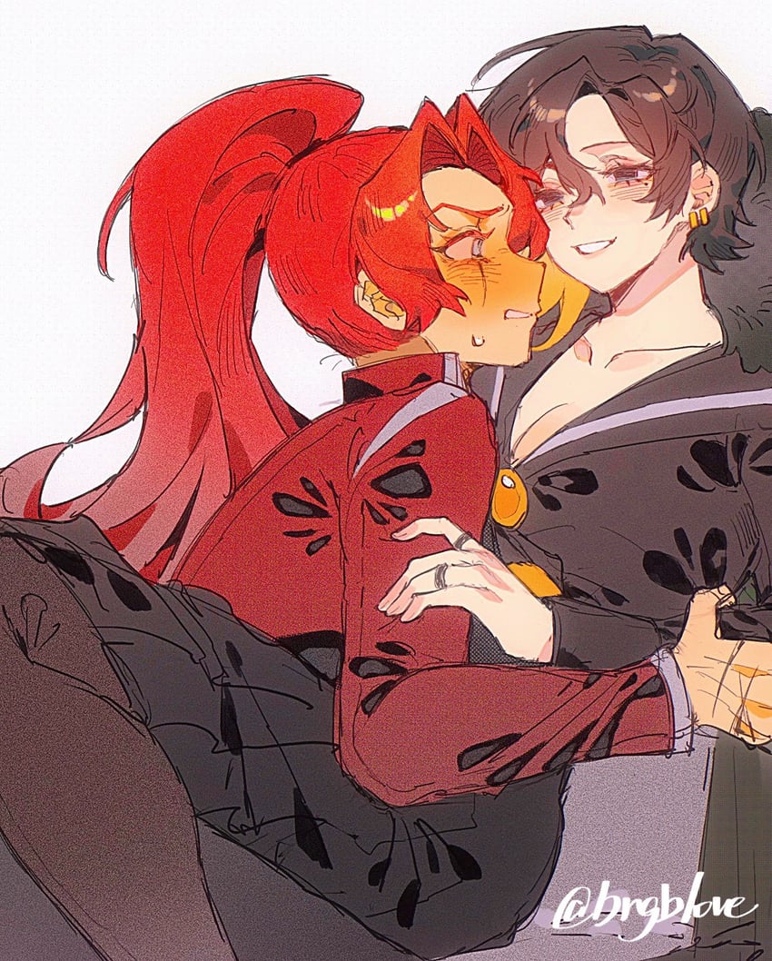 binah and gebura (project moon and 1 more) drawn by bngb_love