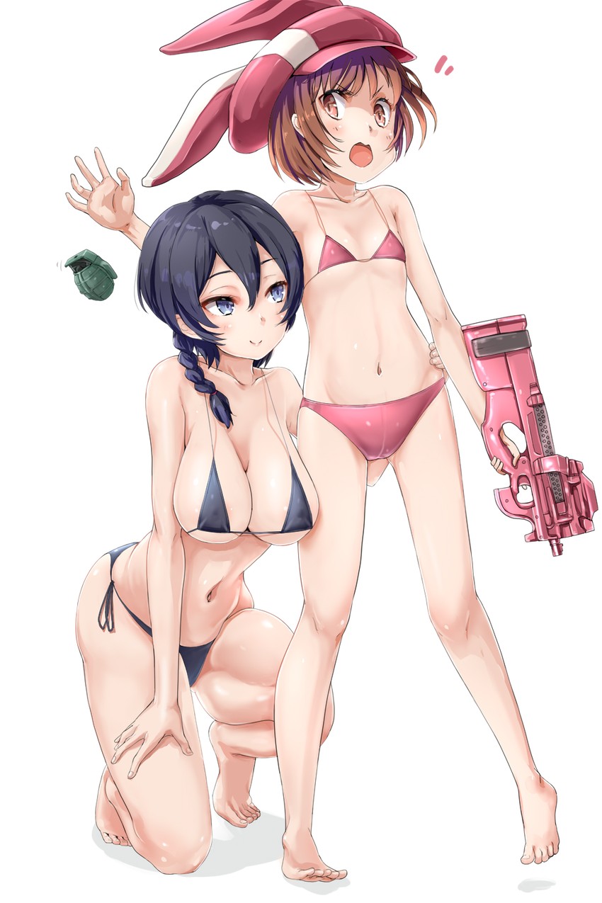 llenn and kohiruimaki karen (sword art online and 1 more) drawn by kntrs_(knyrs)