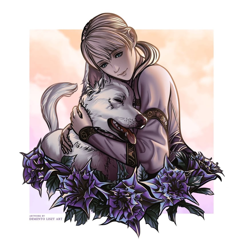 fiona belli and hewie (demento) drawn by demento_liszt
