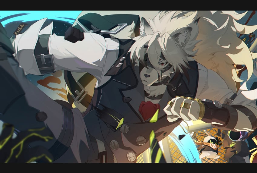 eous and von lycaon (zenless zone zero) drawn by hypermin