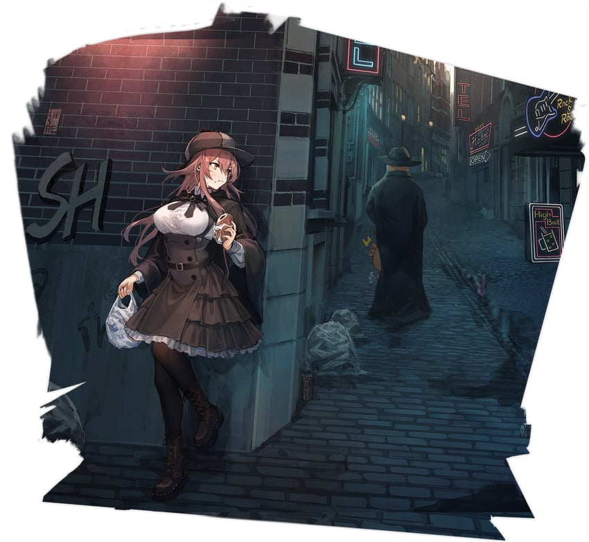 manjuu, sherlock holmes, and volga (azur lane) drawn by mephisto_(angraecum)