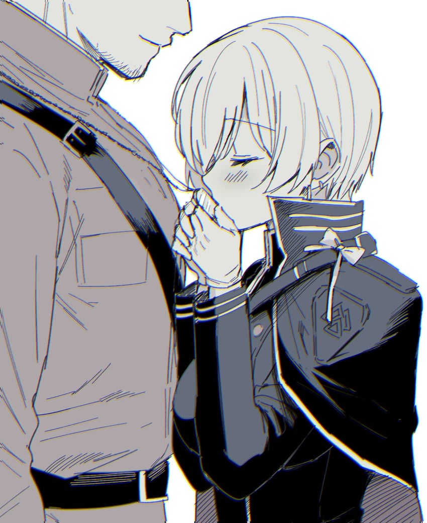liliweiss and the legendary commander (goddess of victory: nikke) drawn by ame_arare
