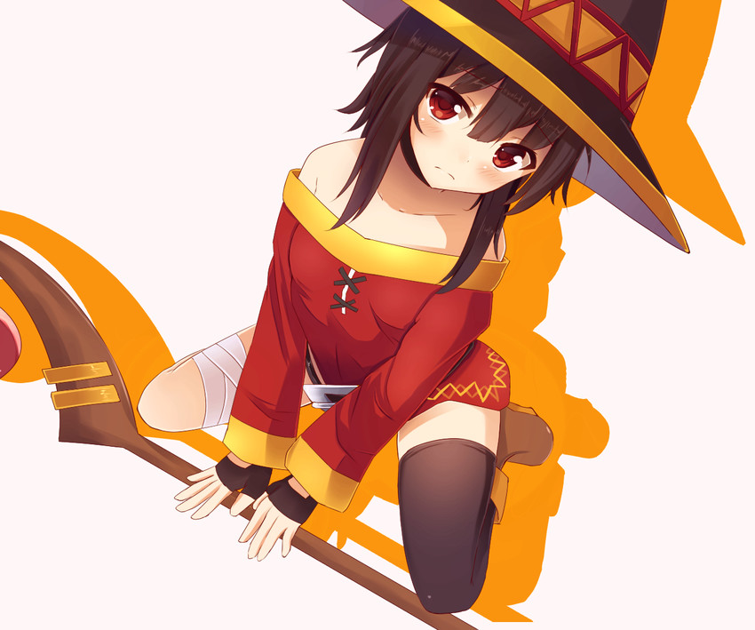 megumin (kono subarashii sekai ni shukufuku wo!) drawn by kamishiro_hazuki