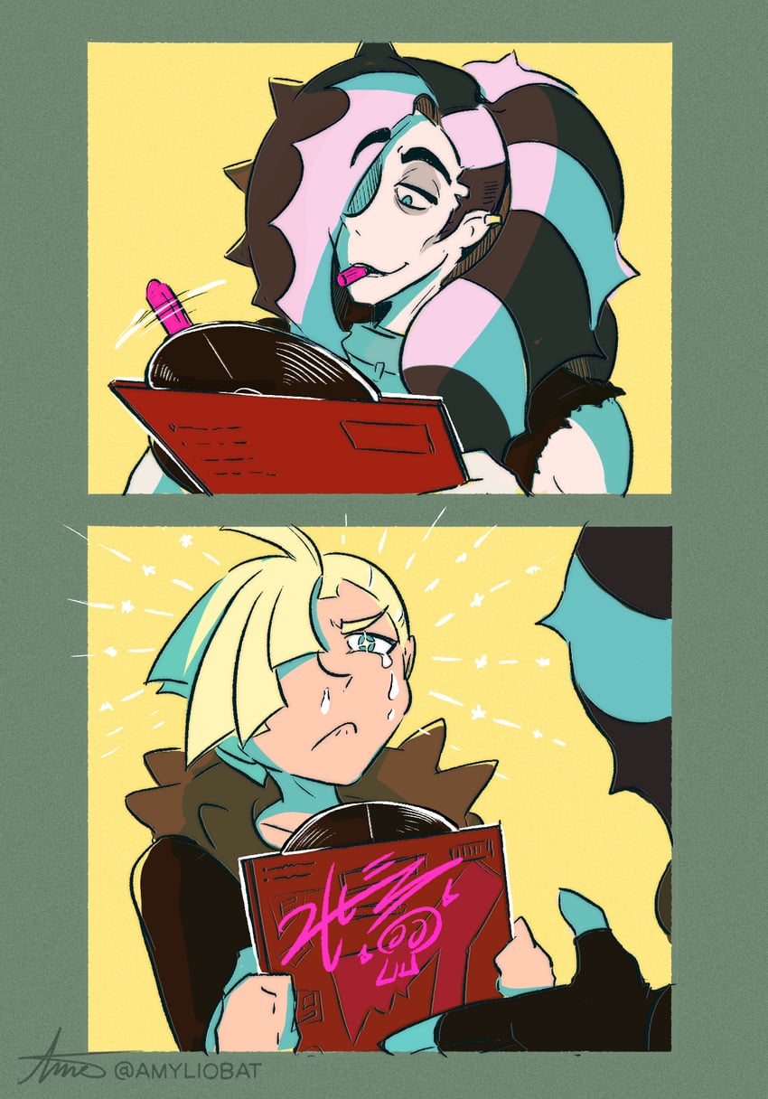 piers and gladion (pokemon and 2 more) drawn by driftingnova